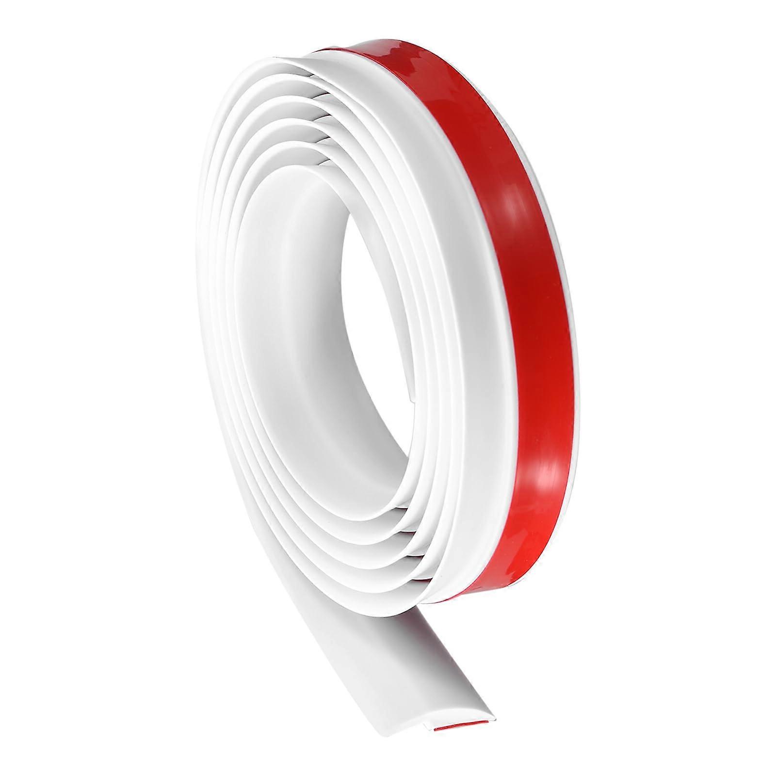 Floor Transition Strip 20ft Self Adhesive Carpet Transition Edging Trim Strip Meter 6.1 PVC Floor Strip for Height Less Than 3mm, White