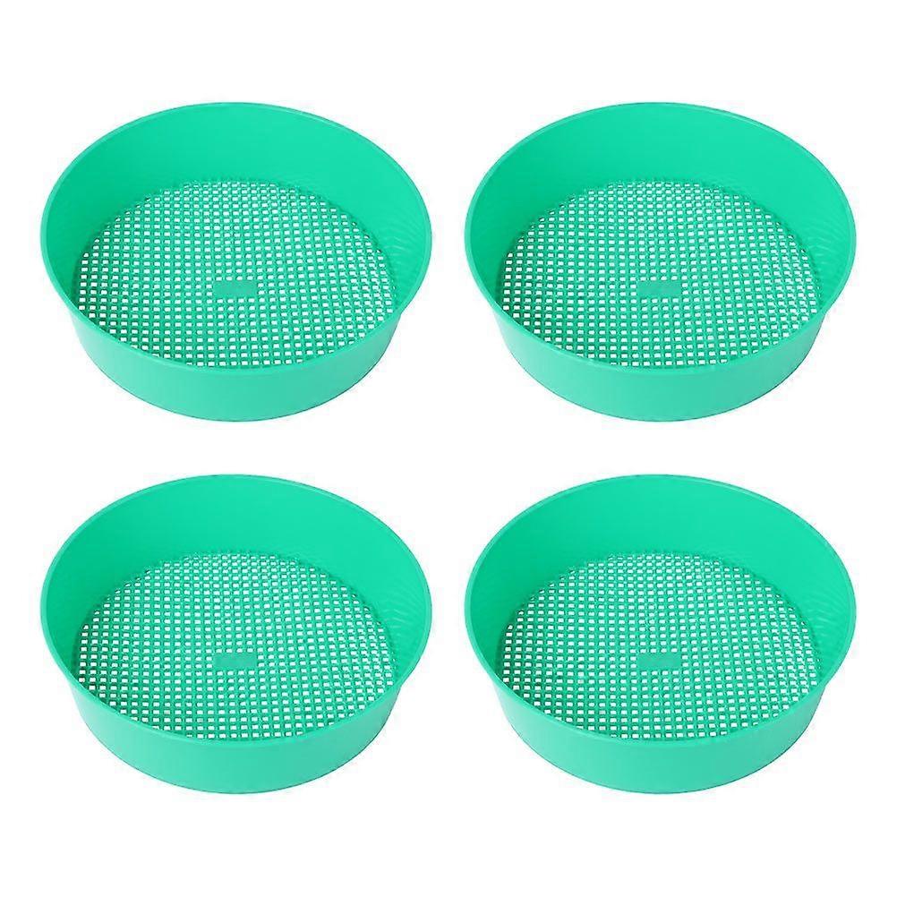 4PCS Plastic Sifting Pan Professional Sifting Classifier Gardening Classifier
