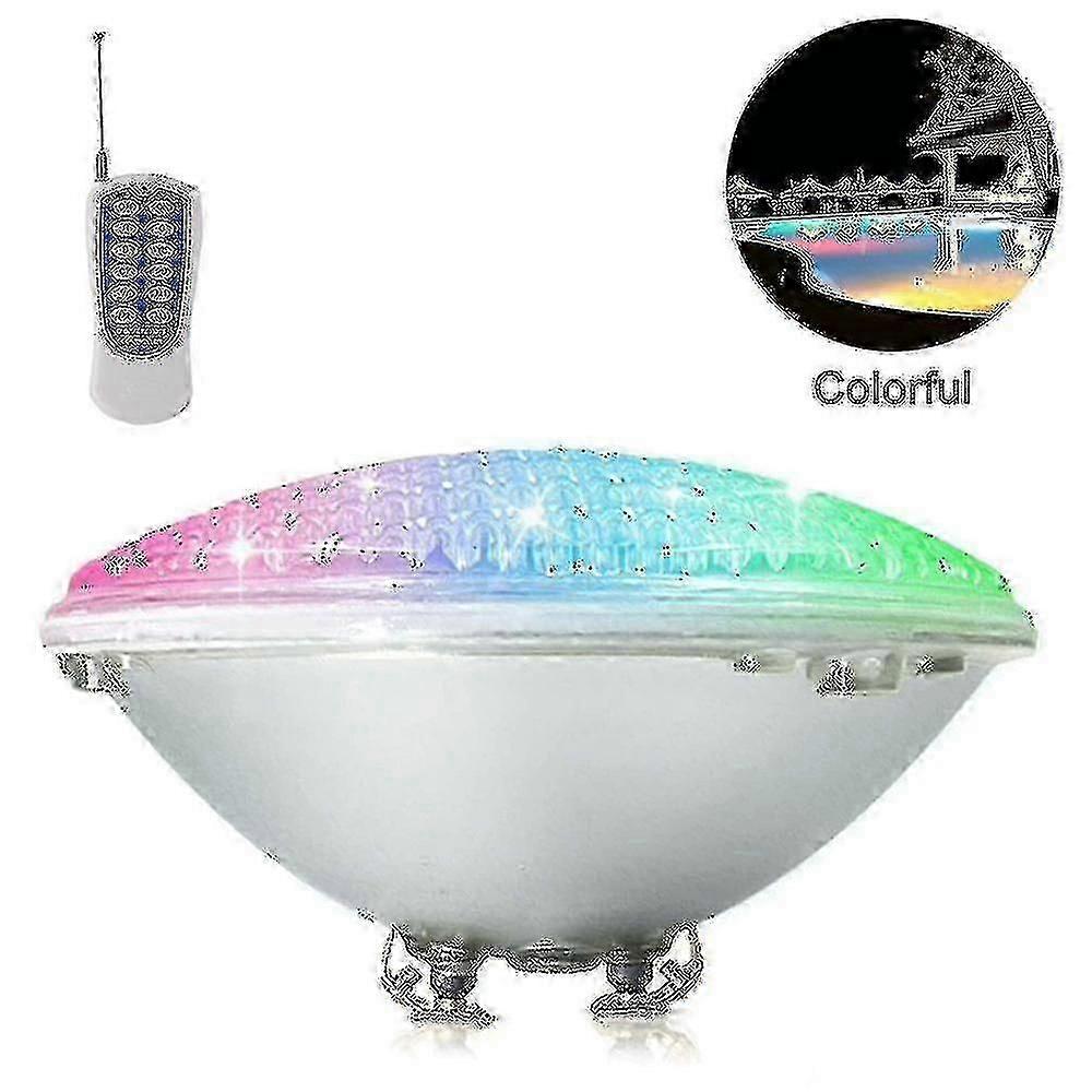Led Pool Lighting, 18w Par56 Rgb Swimming Pool Light. Underwater Spotlight With Remote Control Pool Lighting, 12v Ac / Dc Ip68 Waterproof Pool Lamp