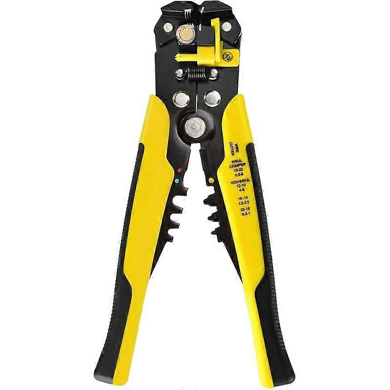 Ajiman Electrician Tool 8 Inch Crimping Pliers Wire Cutter Wire Pulling Leather Pliers Multi-Function Automatic Stripping Pliers