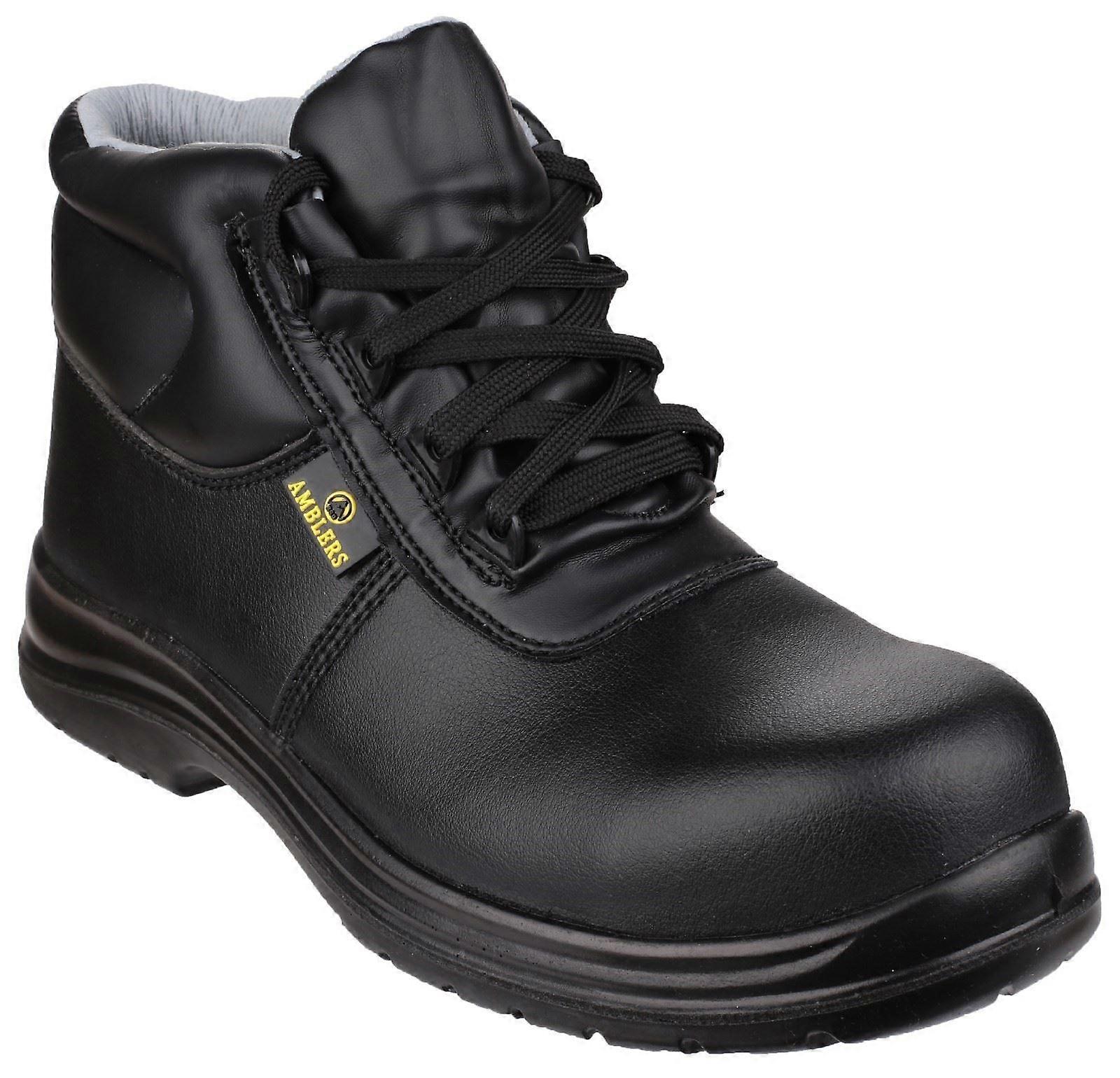 Amblers Safety Black FS663 Metal-Free Water-Resistant Lace up Safety Boot