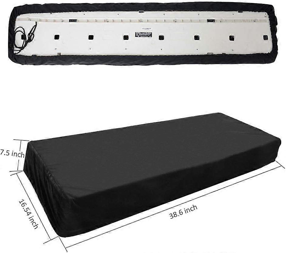 61 Key Keyboard Cover/Waterproof Electronic Piano Keyboard Dust Cover with Drawstring made of 420D Oxford