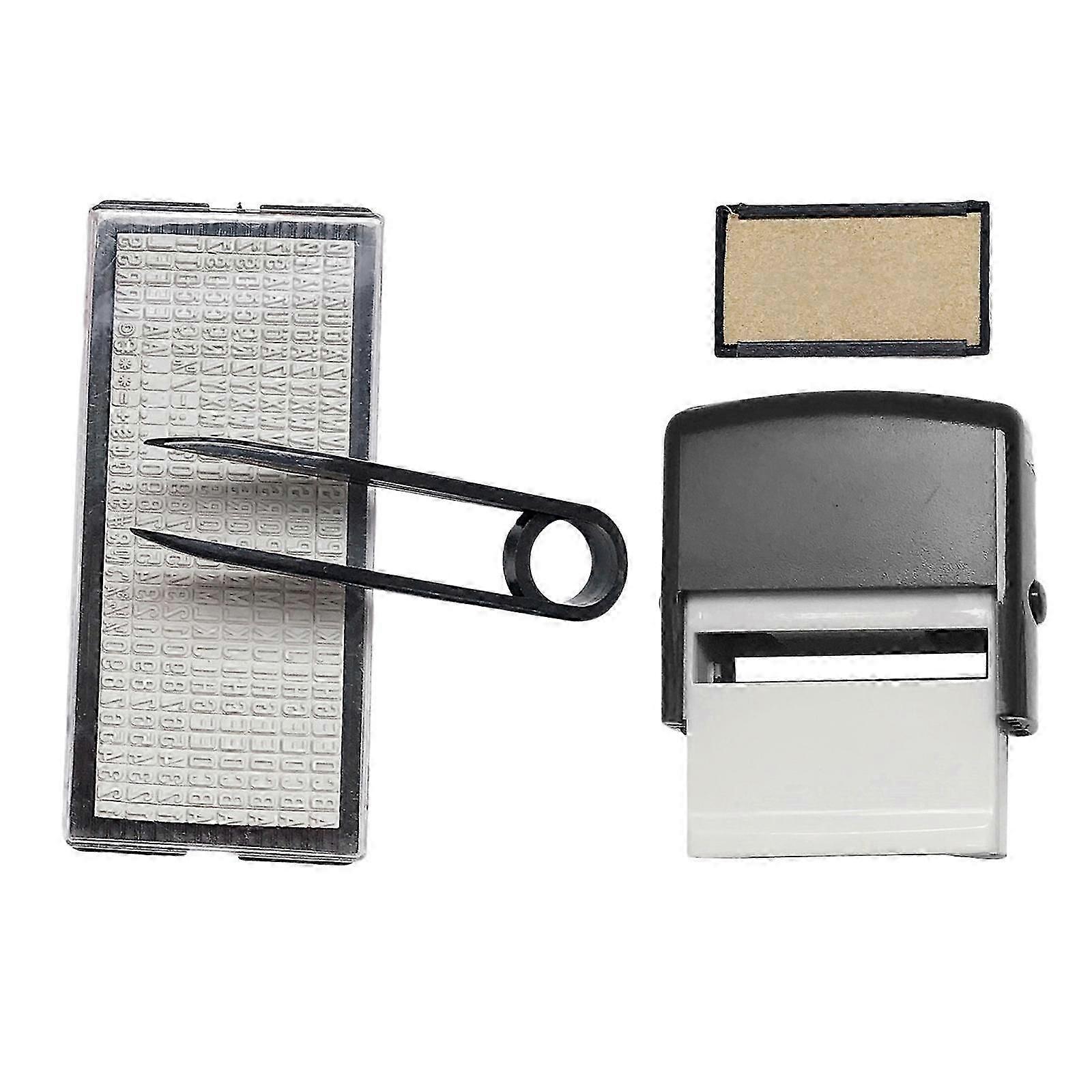 Compact Personalised Self Rubber Stamp Set DIY Stamp Set for Hobby Teachers School