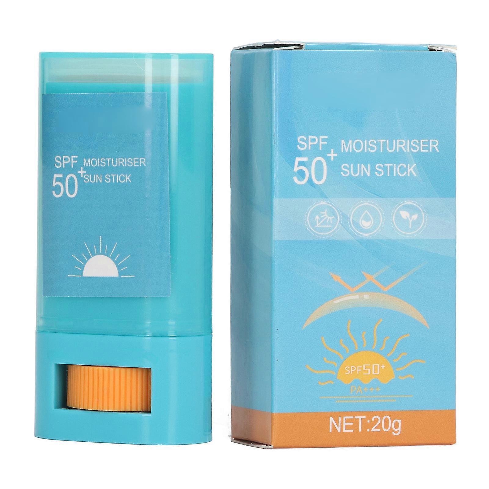 Moisturizing Sunscreen Broad Spectrum SPF 50+ UVA UVB Protection Water Resistant Sunblock Stick 0.7oz