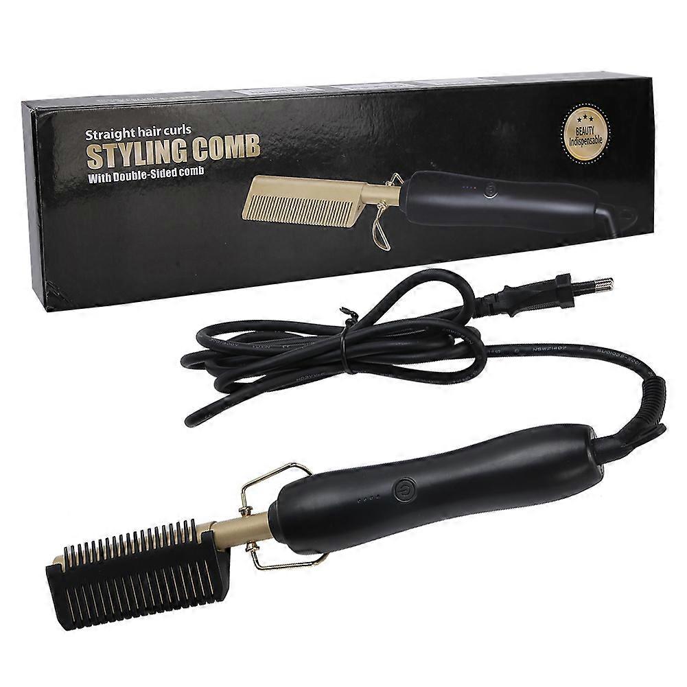Hair Straightener Comb Wet Dry Dual Use Multi Functional Men Beard Styling Comb