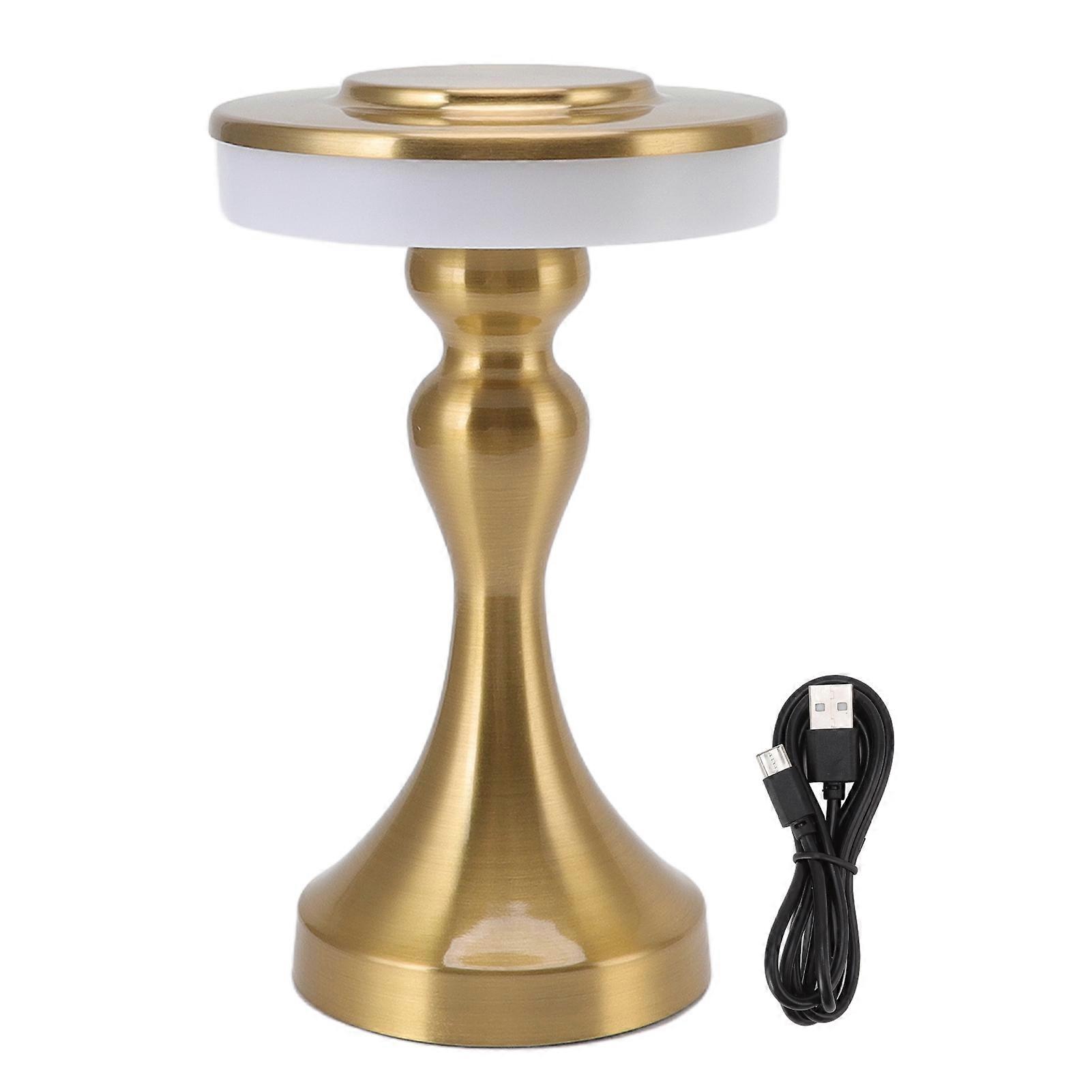 LED Table Lamp Portable Touch 3 Level Color Temperature Rechargeable Kids Night Light for Dining Room Bedside Tabletop