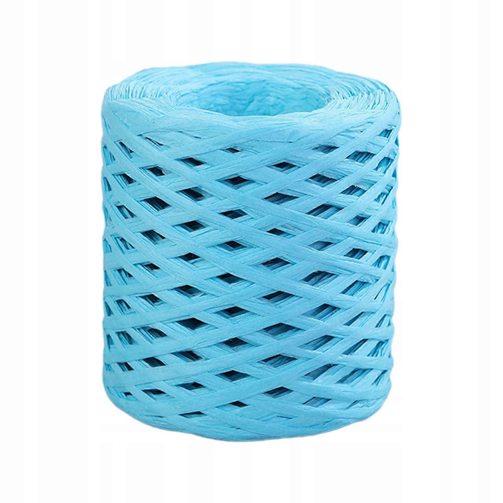 Craft Blue Raffia Paper Ribbon