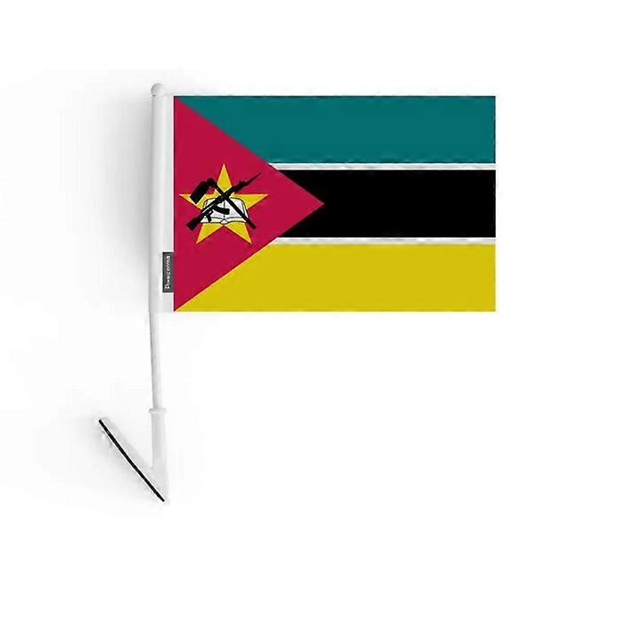 Adhesive Flag – Mozambique – 14 x 21 cm – Soft Polyester – Easy to Stick – 1 Piece
