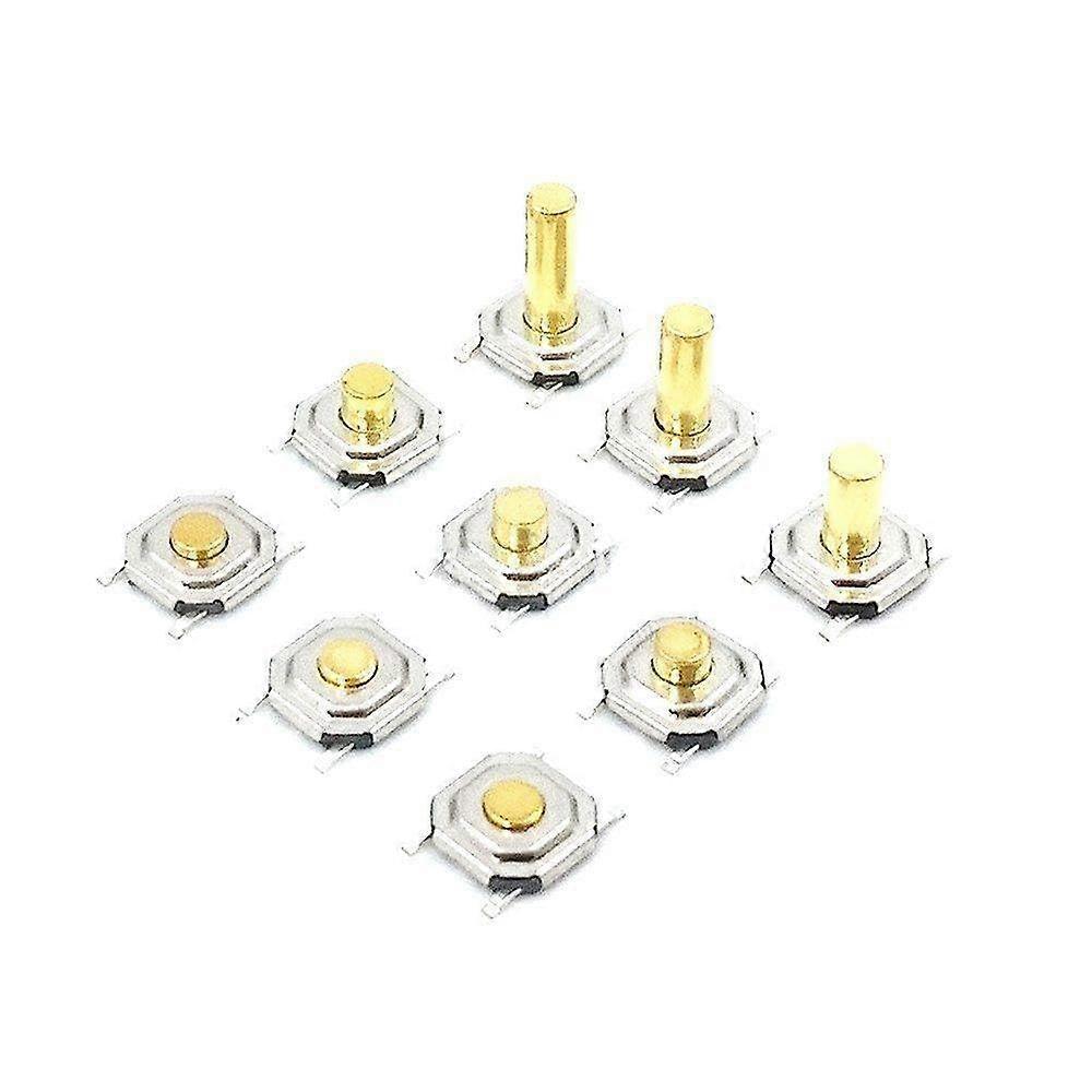 140PCS 4x4x4mm Momentary Tactile Push Button Switch 4 Pin SMD Waterproof Switches for Electronic Projects