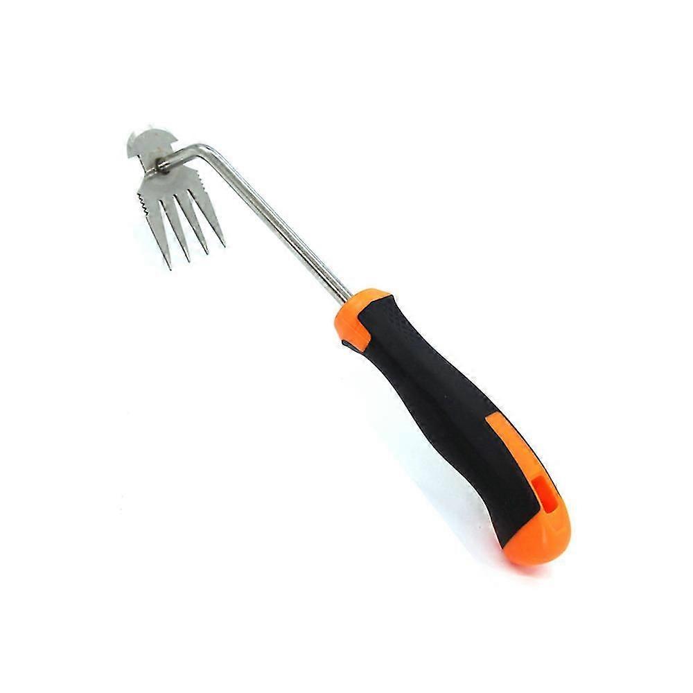 Heavy Duty Weeding Tool with Ergonomic Handle Multi-Functional Gardening Tool for Yard Courtyard
