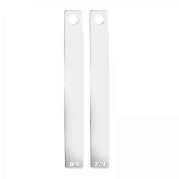 2x2Pieces Acrylic Clay Ruler Acrylic Clay Tools Clay Roller Pin Tools for DIY