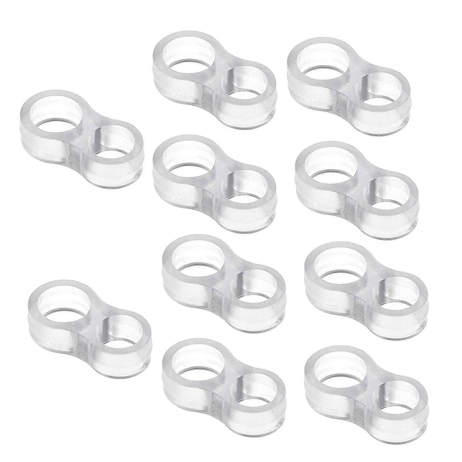 10Pcs Door Stoppers Wall Protector Durable Easy Install Compact Noise Canceling Doorknob Bumpers