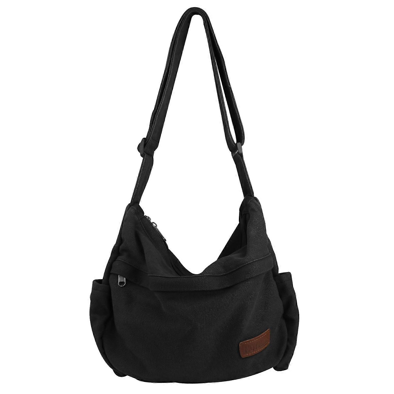 Large Canvas Messenger Bag with Multiple Pockets for Men and Women, Crossbody Shoulder Tote Hobo Laptop Bag Ref: 8296