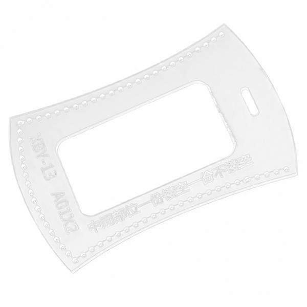 5xAcrylic Card Bag Holder Pattern Stencil Template Set Leather Craft 110x75mm