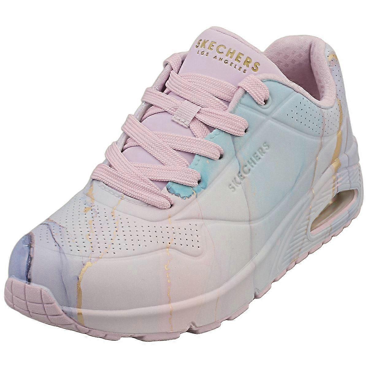Skechers Uno Marbel Marvel Womens Fashion Trainers in Lavender