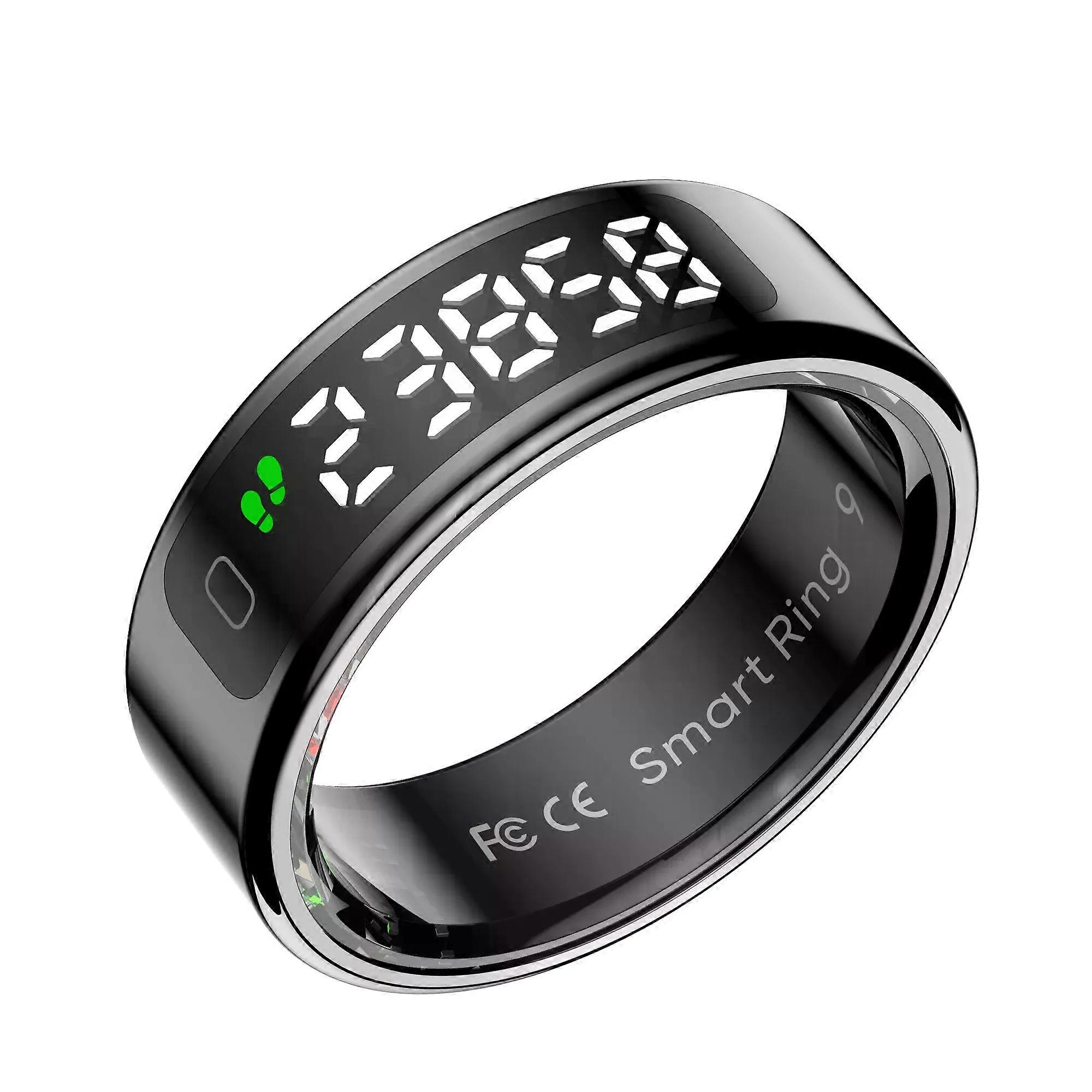 Ola Esporte R12 Smart Ring női férfi érintőképernyős egészségügyi menedzser pulzusszám vér oxigén monitor vezeték nélküli töltés vízálló