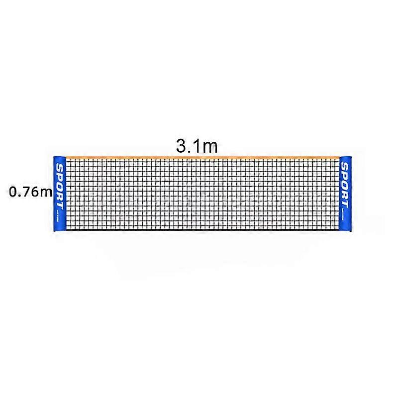 Portable Foldable Tennis and Badminton Net - 3m,4m, 5m, 6m