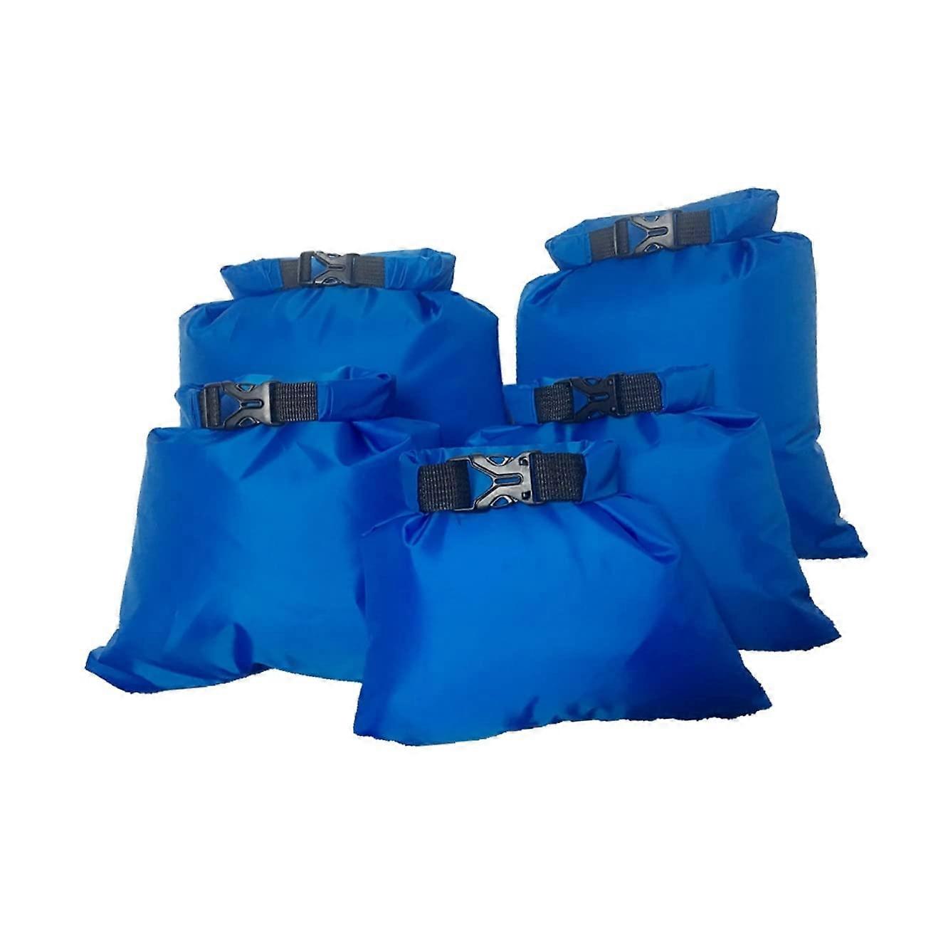 5 pieces waterproof dry bag set multifunctional for kayaking, rafting and camping to protect phone and valuables