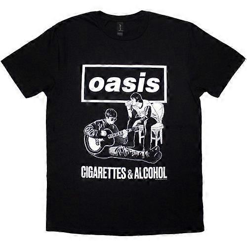 Oasis Unisex Adult Cigarettes & Alcohol Illustration T-Shirt