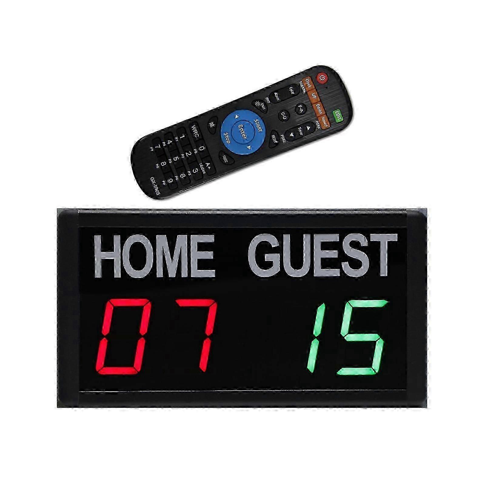 Versatile Wall Mounted Electronic Digital Scoreboard Score Keeper Suitable for Basketball Games