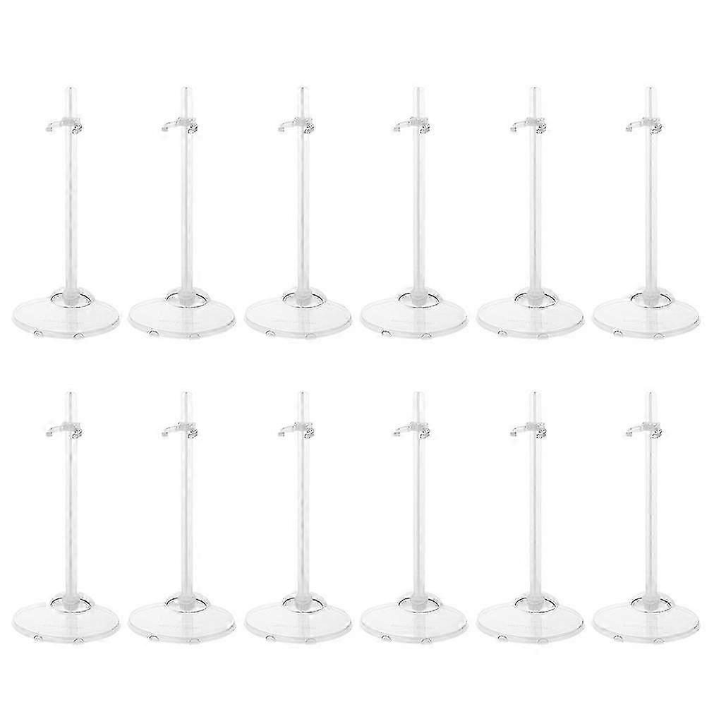 12pcs Action Figure Display Stand Organizer for Dolls, Support Brackets for Doll Holders, Compatible with Various Brands