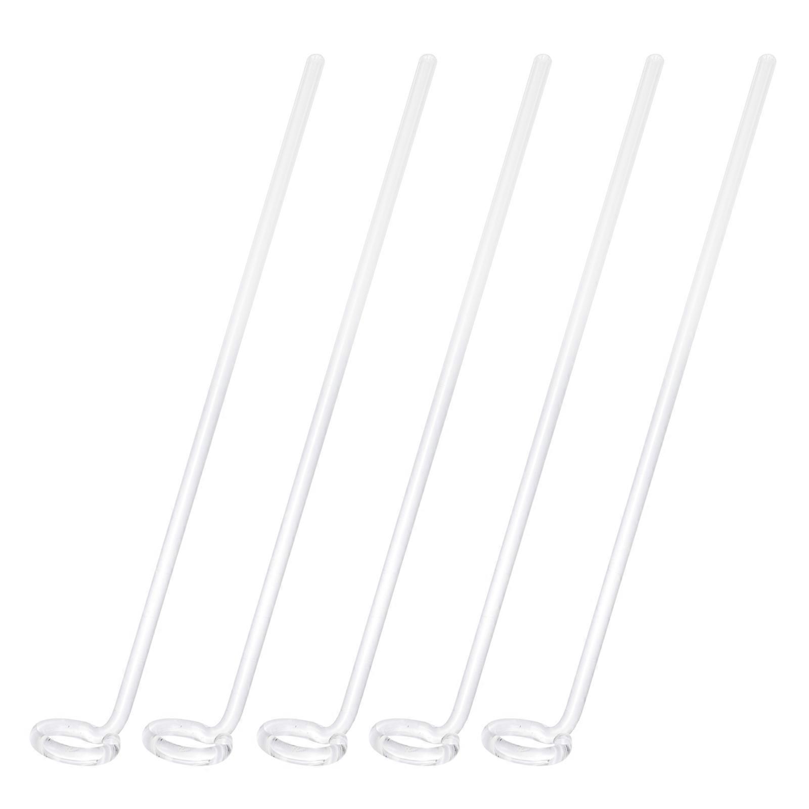 Transparent Glass Stirring Rod for Laboratory Use 5pcs Easy to Use Durably Designed