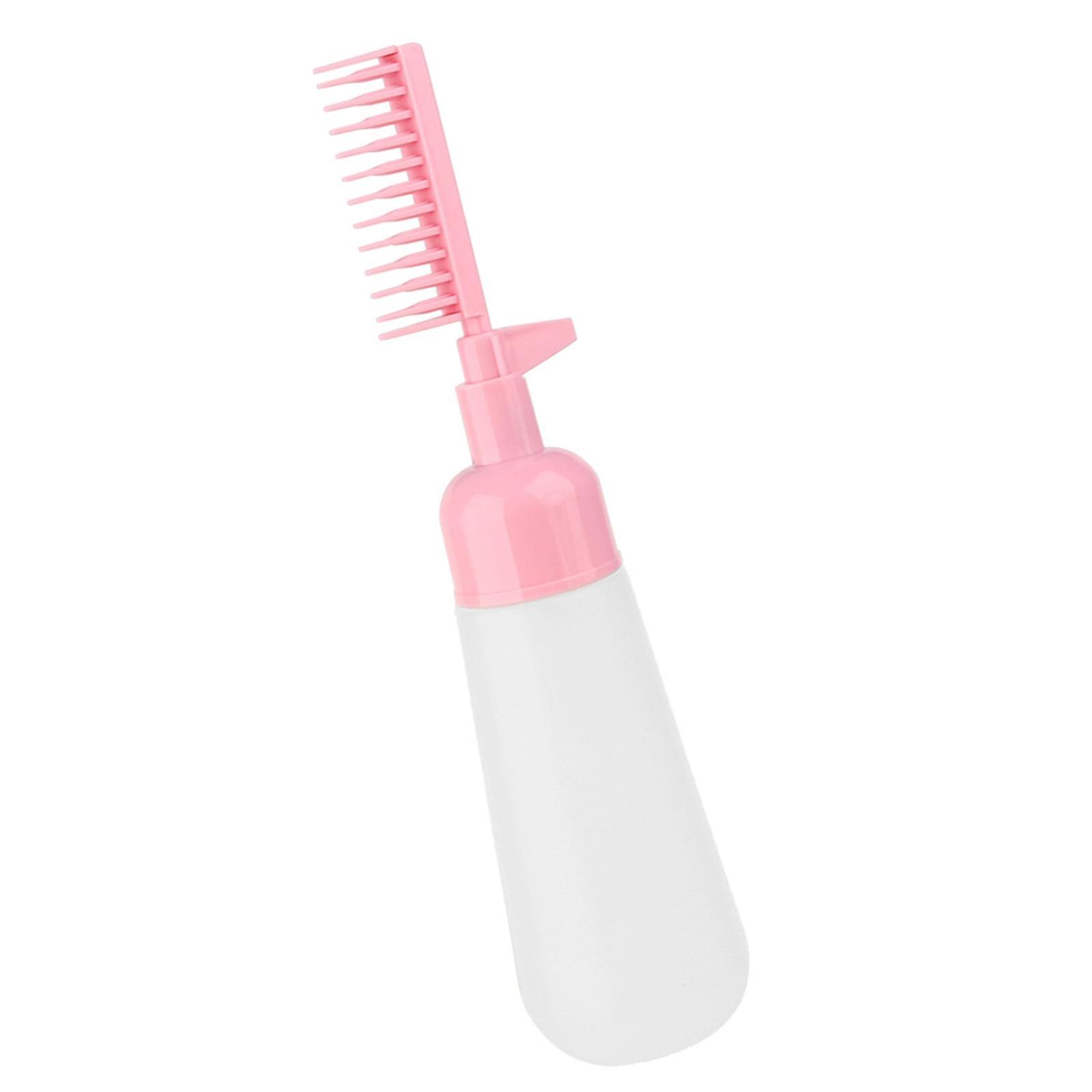 2 in 1 Hairs Dye Bottle with Comb Root Comb Applicator Bottle Hairs Dye Applicator Brush Hair Oil Applicator Bottle
