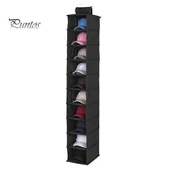 Baseball Cap Storage Bag Organizer Large Capacity Hat Rack with 10 Compartments Easy to Assemble Cap Holder Hat Organizer