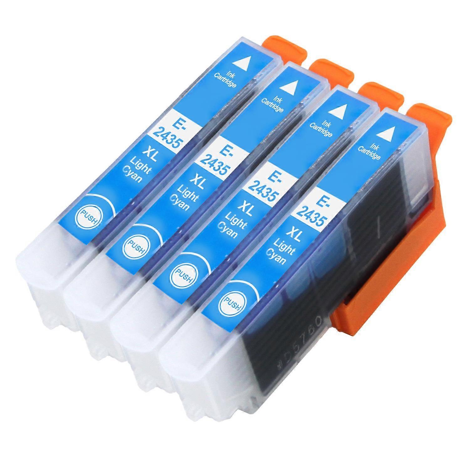 2 Light Cyan Ink Cartridges to replace Epson T2435 (24XL Series) Compatible/non-OEM from Go Inks