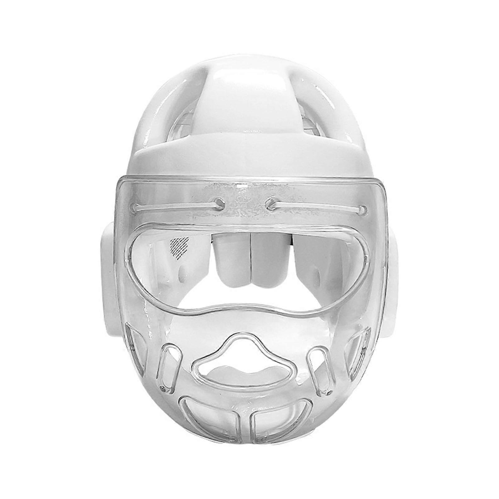 Karate Headwear Boxing Helmet Lightweight Breathable Headguard for Muay Thai Taekwondo Training, Adjustable Size
