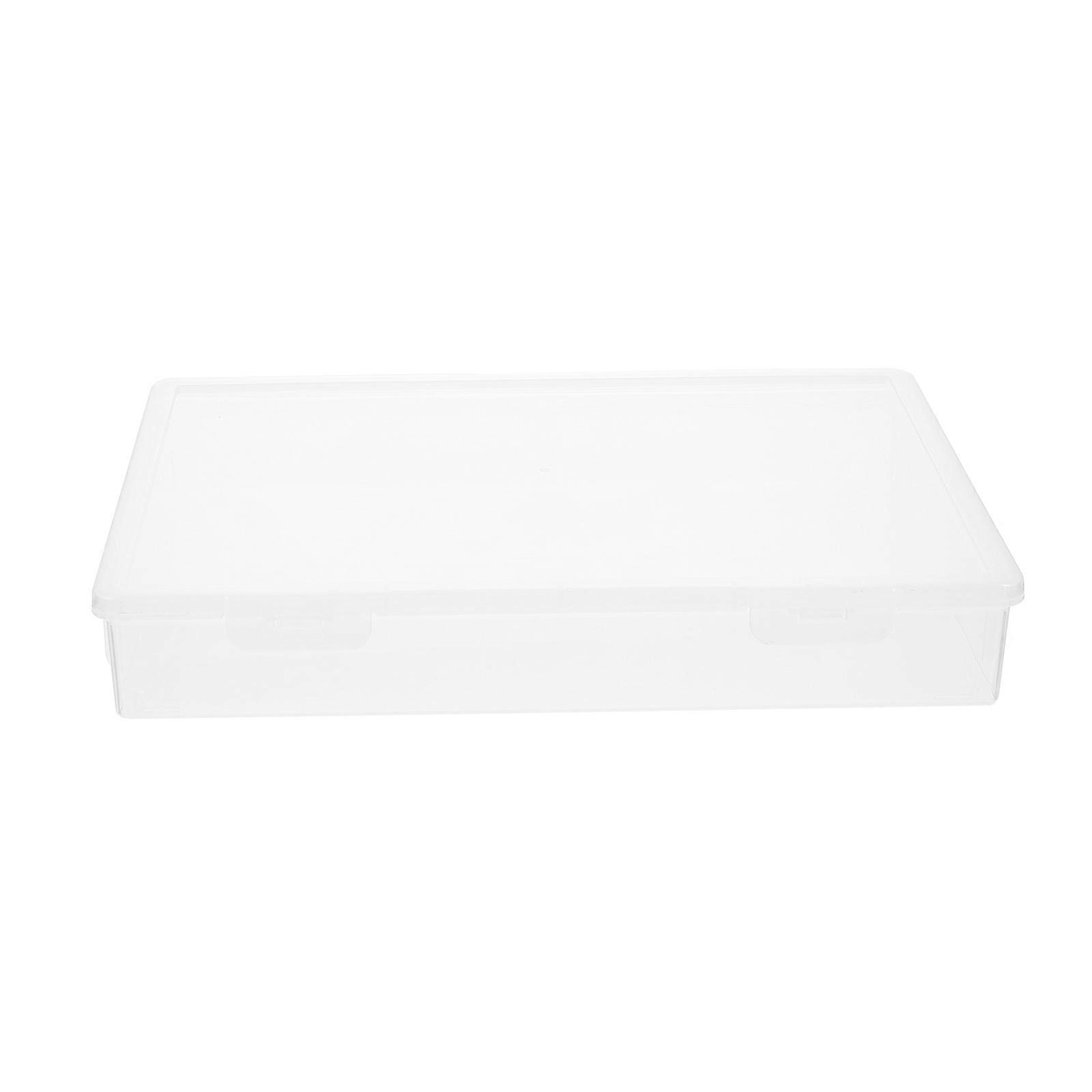 Transparent Document Storage Box Desktop Organizer for School Certificates, Important Files, Magazines, and Office Supplies – Practical File Holder