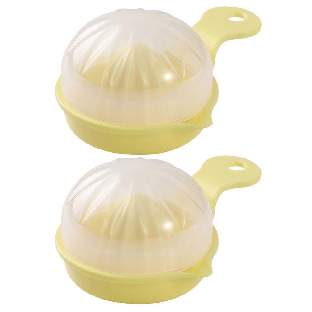 Manual Juicer Fruit Juice Squeezing Device Portable Orange Juicer Kitchen Tool Supply 13X10.5X6.3CM Compact Shape 2Pcs