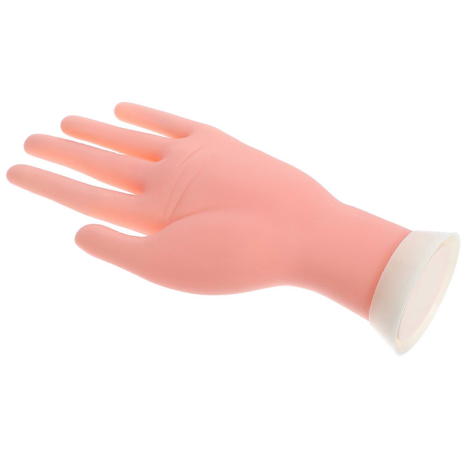 Fake Hand For Nail Practice High Simulation Manicure Training Hand Model For Salon Artists Use 1Set