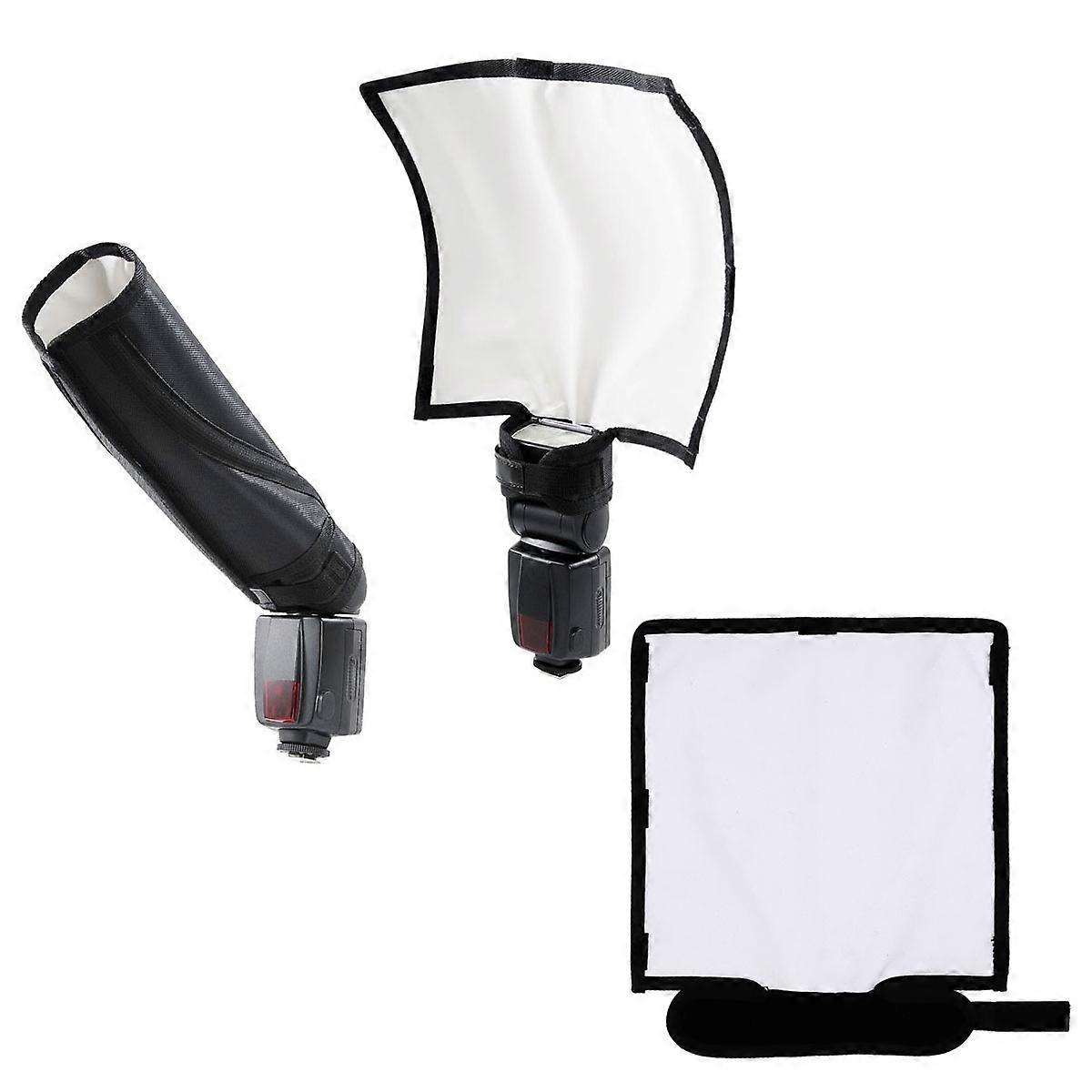 Photography Lighting Reflector External Flash Reflector For Outdoor Photography White Various Shapes Reflecting Light 2Pcs
