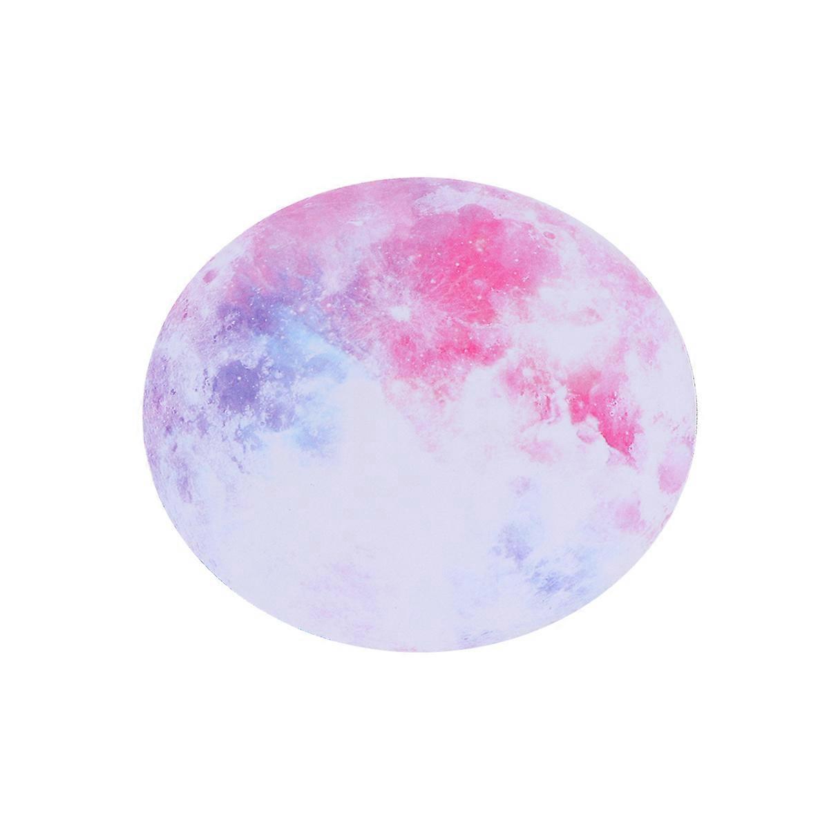 Mouse Pad Circular Rubber Cloth for Protecting Mouse Full Moon Pattern