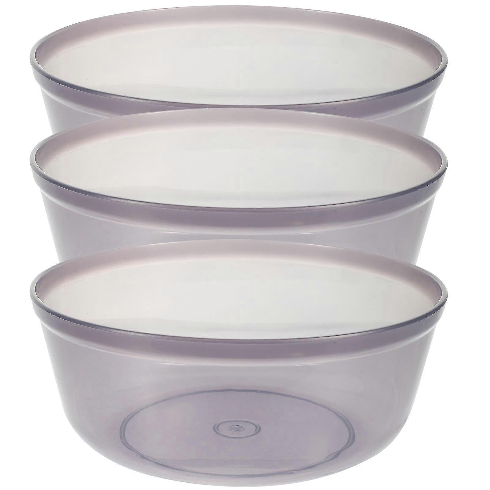 3pcs Stackable Fishing Bait Mixing Basin Set with Smooth Surface – Lure Holders for Easy Storage, Transport, and Comfortable Handling, Outdoor Use
