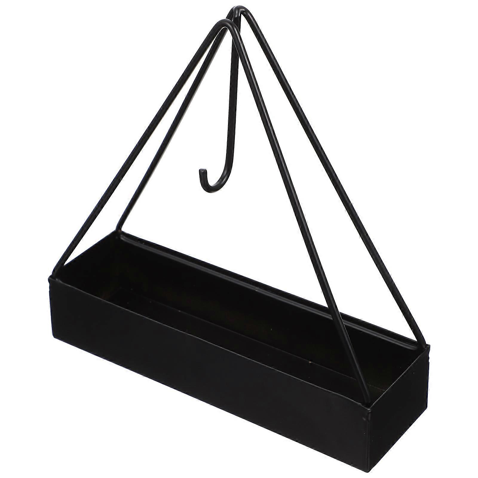 Iron Incense Holder Stand Black Stylish for Storage Use
