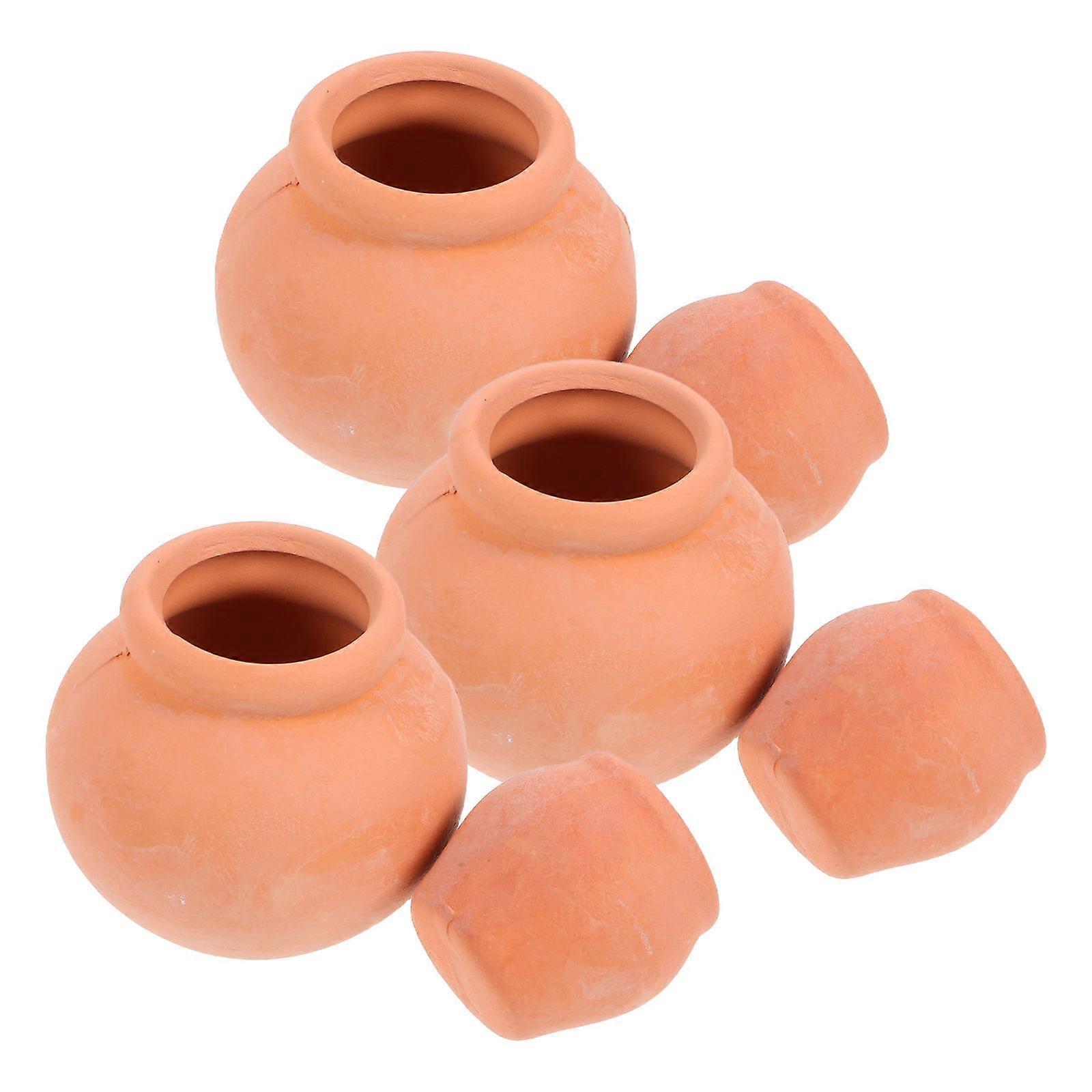 6pcs Mini Terracotta Pots for Succulents – Small Plant Containers for Nurseries and Compact Spaces