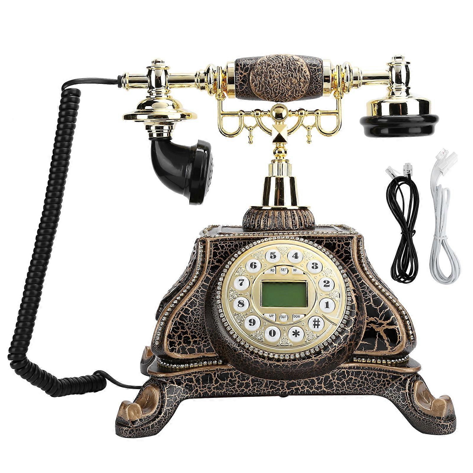 Téléphone fixe rétro européen MS-8332B de style vintage avec rétroéclairage