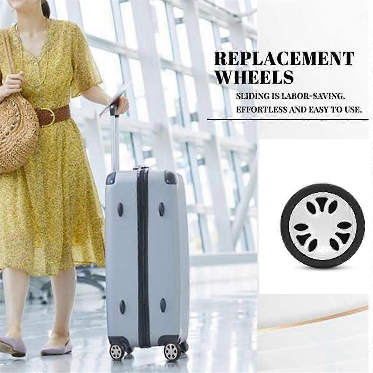 4PC Suitcase Replacement Wheels 51mm X 18mm Spinner Wheel