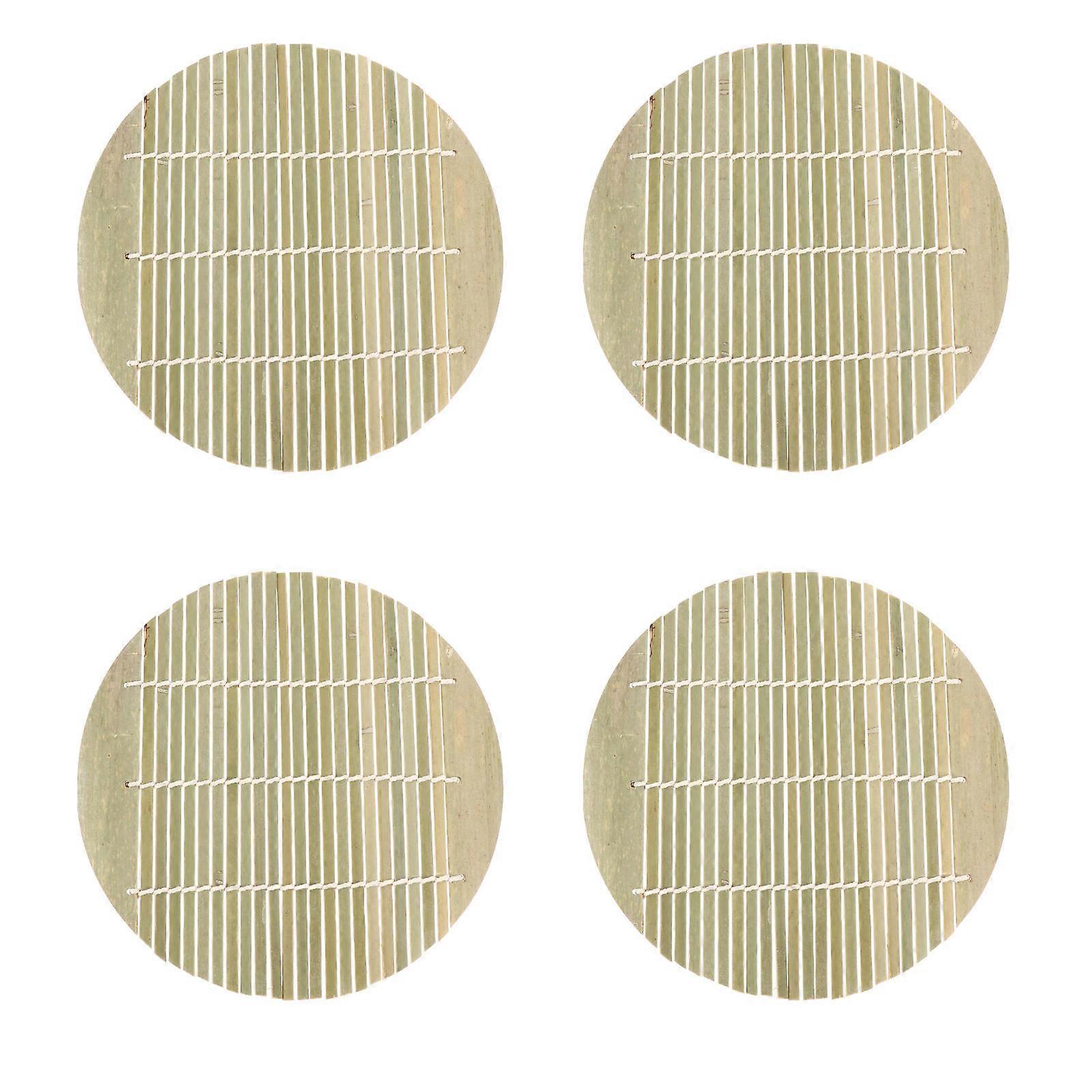 Sushi Roll Maker Bamboo Mats Assorted Kitchen Use 16.50X16.50X0.10CM Rolling Sushi 4Pcs