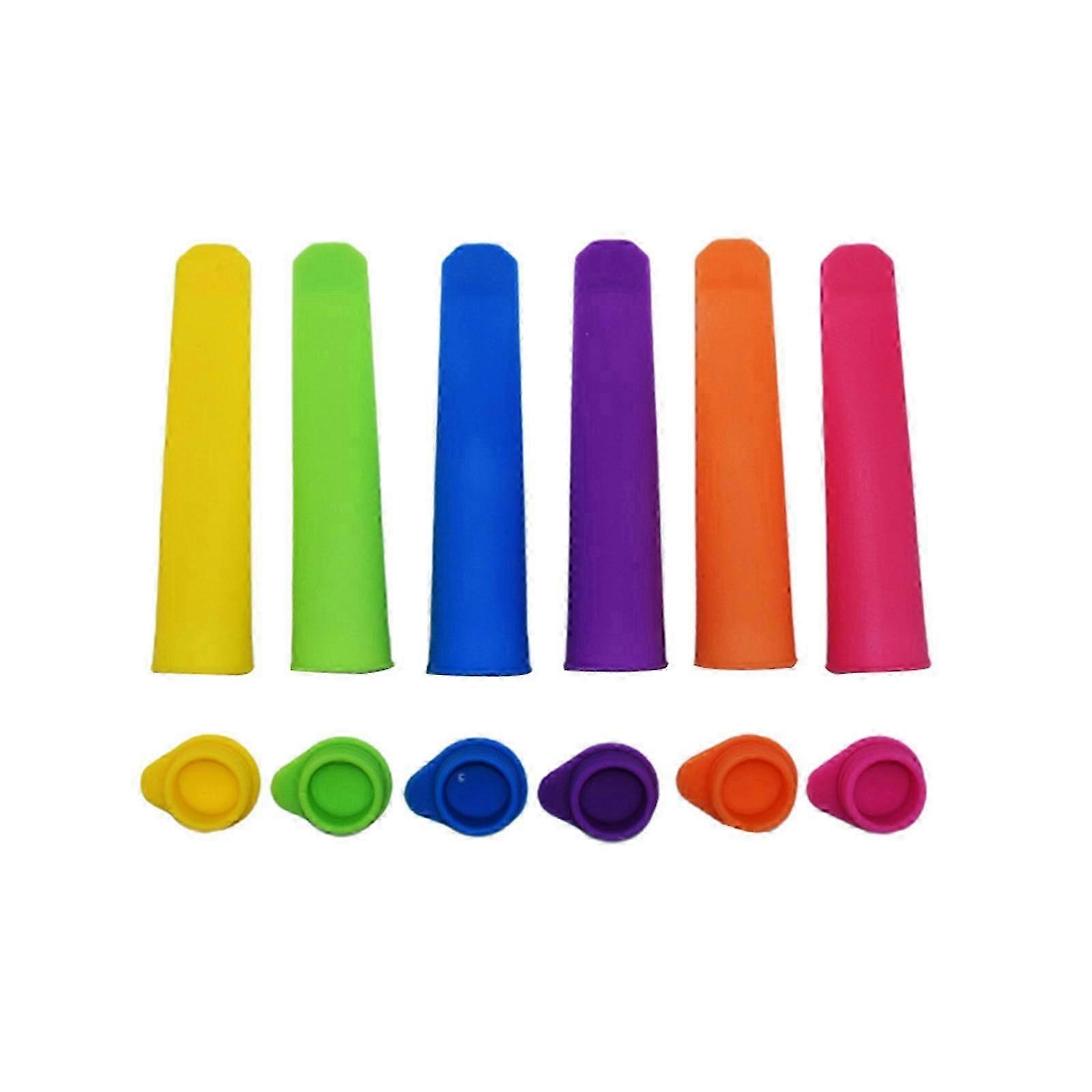 Ice Pop Mould, Bucătărie Silicon Popsicle Mold, Ice Lolly Molds cu capace, mici Popsicle Mold Solid Color Split Popsicle Stick DIY Silicon Popsicle M