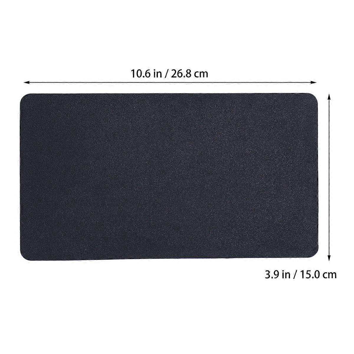 Dashboard Skidproof Pad Temperature Resistant Easy to Clean for Car Use Black 27 x 15 x 0.2cm 2Pcs
