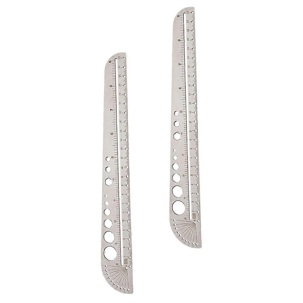 Stainless Steel Hexagon Ruler Durable Measuring Tool for Artists, Engineers & Students Ideal for Home, Office, and School Use