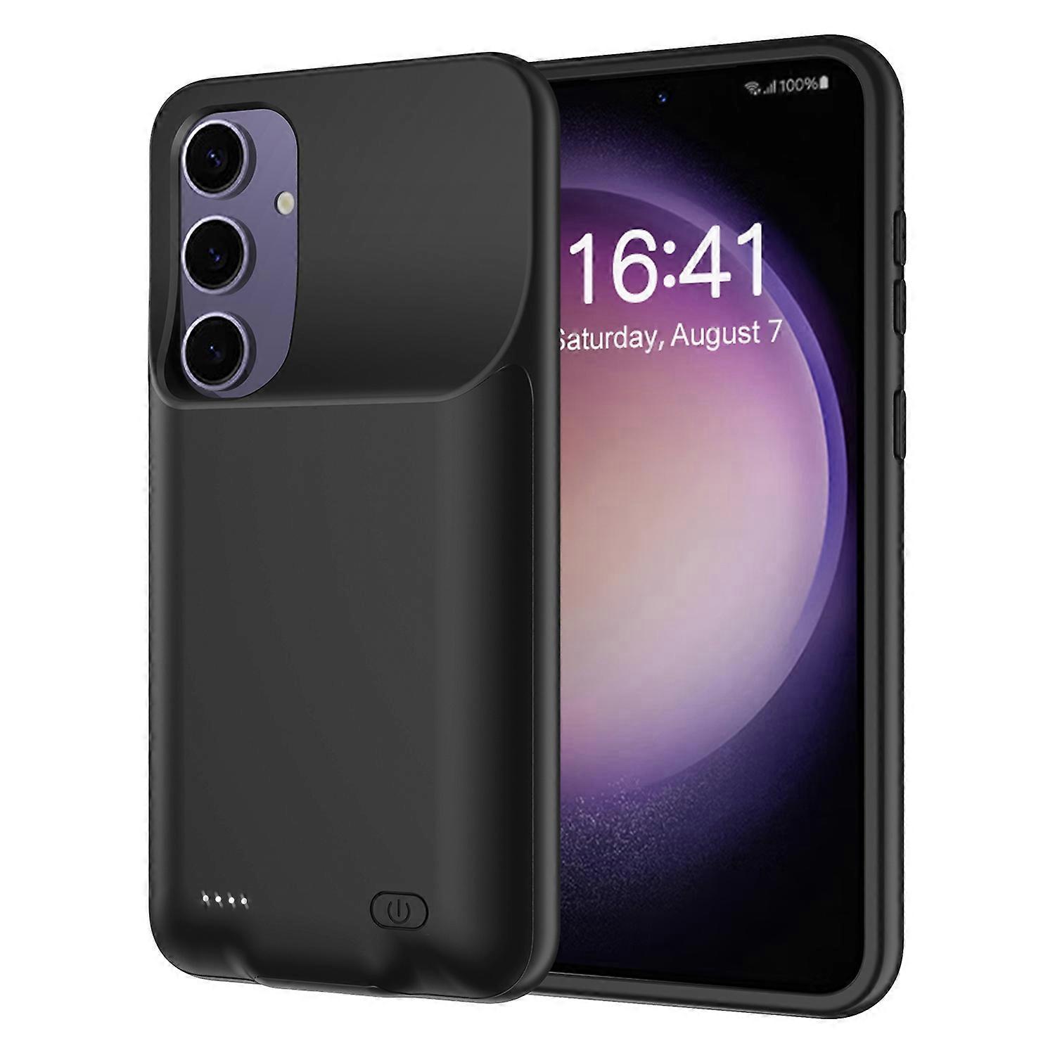 サムスンギャラクシーS25 TPU充電器ケース6500mAhバッテリーパック充電式パワーバンク用