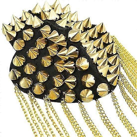Brooch Charming Tassel Chain Punk Style Shoulder Board Mark Brooch Badges for Party