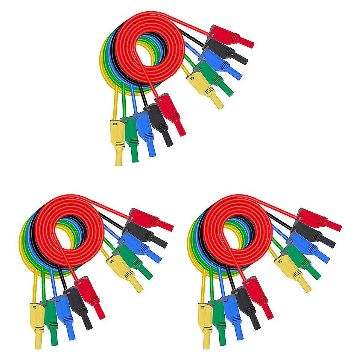 5PCS Banana Plug Silicone Test Leads 4mm