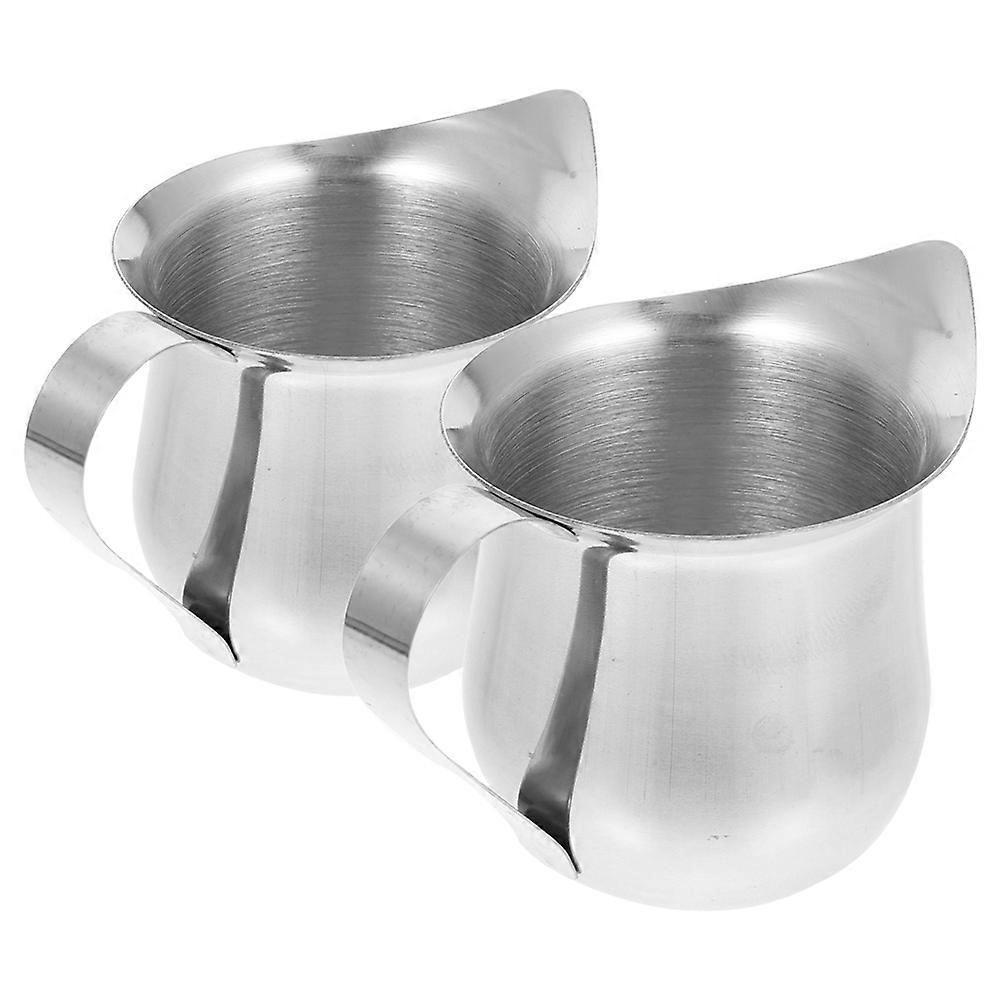 Small Pitcher Espresso Cup Milk Frothing For Home Coffee Making 60 Ml 2Pcs