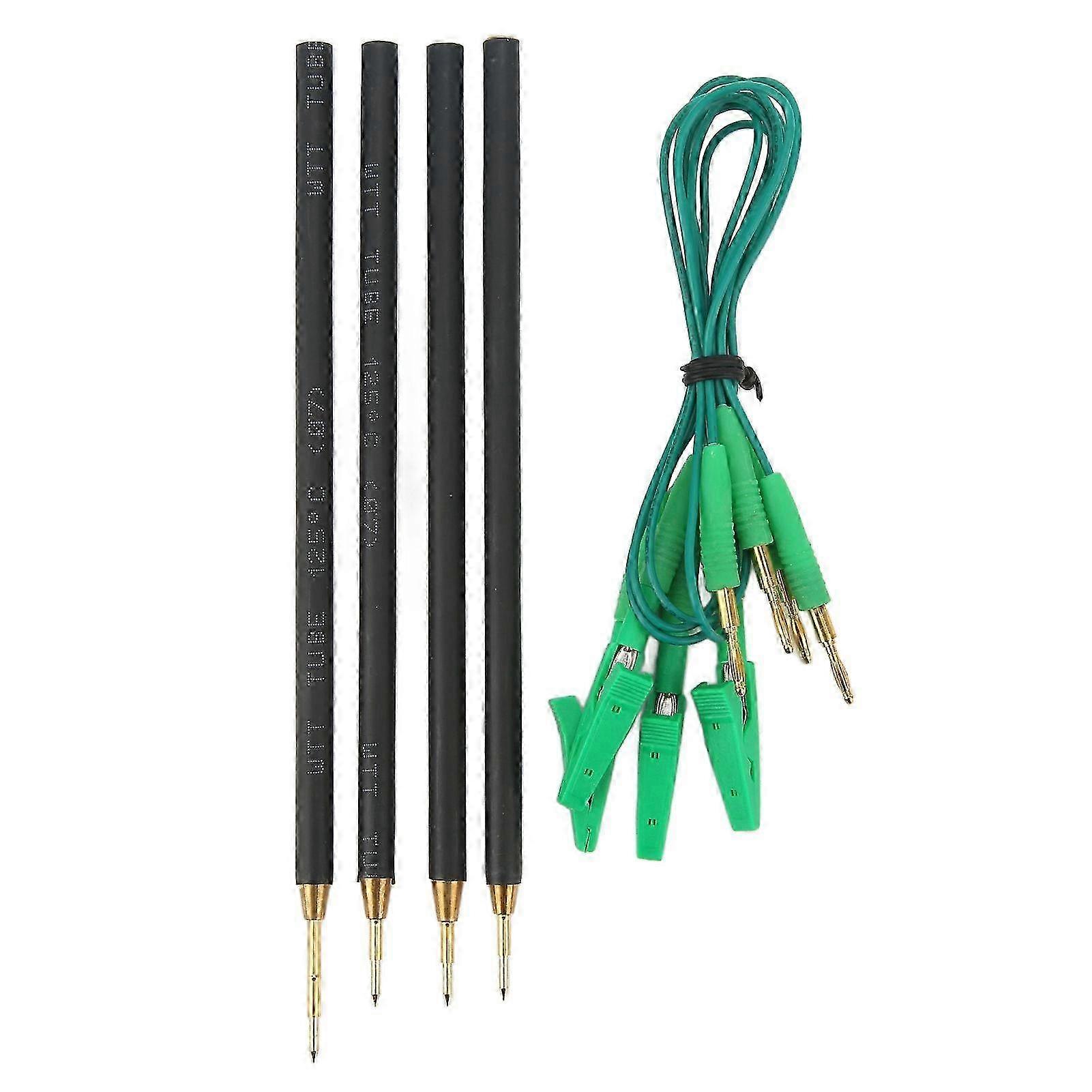 4PCS ECU Read Write Probe with Connecting Cable for 12 to 24V LED BDM Frame Compatible with Various Car Models
