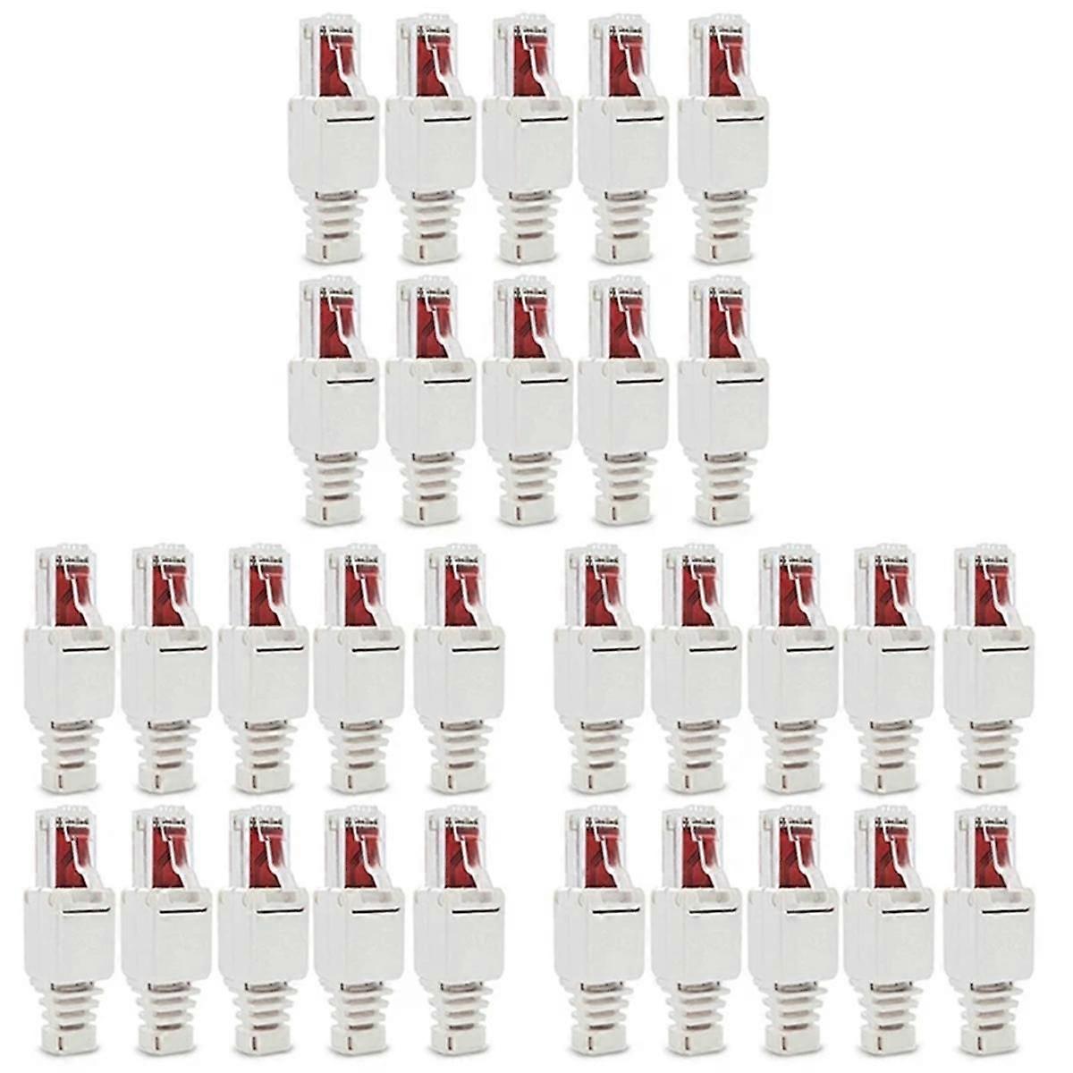 30PCS Network Plug Tool-Free RJ45 CAT6 LAN UTP Cable Plug Without Tools CAT5 CAT7 Installation Cable Patch Cable Tool